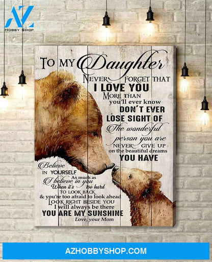 Canvas Gift For Daughter - Hanging Art For Bedroom