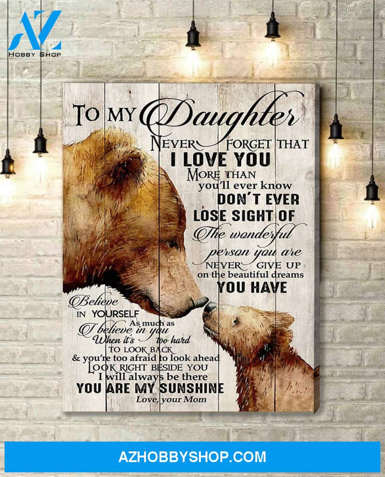 Canvas Gift For Daughter - Hanging Art For Bedroom