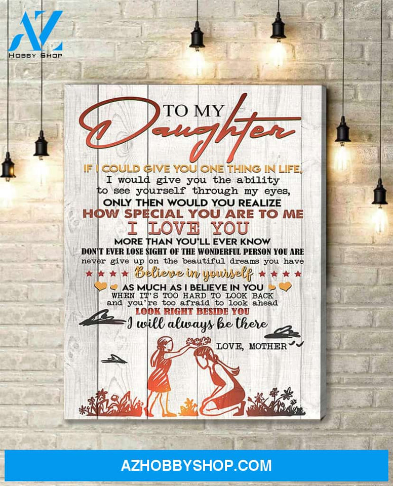 Canvas Gift For Daughter - Hanging Art For Bedroom