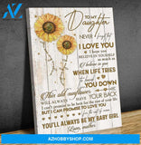 Canvas Gift For Daughter - Hanging Art For Bedroom