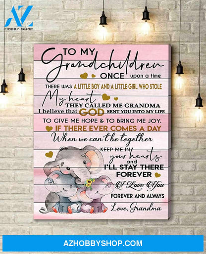 Canvas Gift For Grandchildren From Grandma