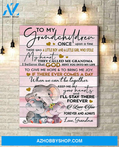 Canvas Gift For Grandchildren From Grandma