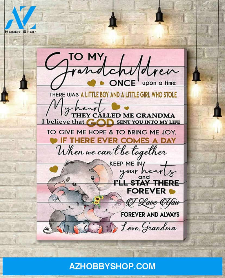 Canvas Gift For Grandchildren From Grandma