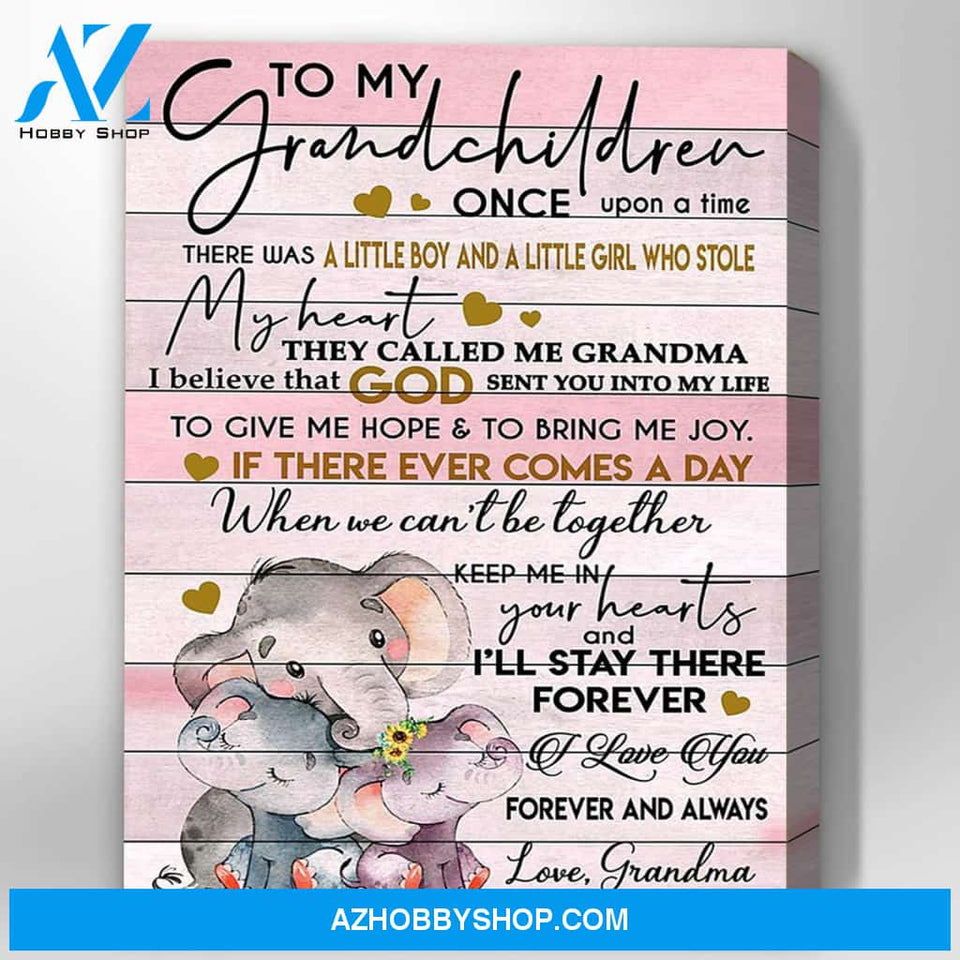 Canvas Gift For Grandchildren From Grandma