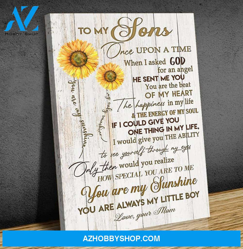 Canvas Gift For Son - Hanging Art For Bedroom