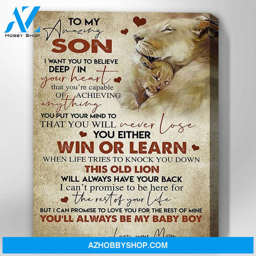 Canvas Gift For Son - Hanging Art For Bedroom