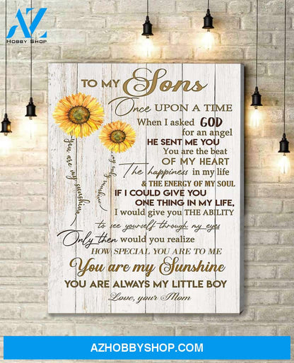 Canvas Gift For Son - Hanging Art For Bedroom