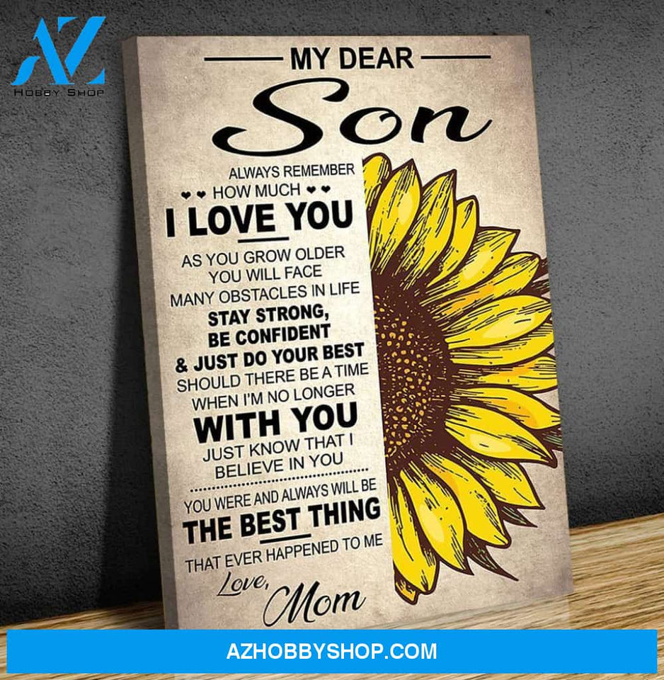 Canvas Gift For Son - Hanging Art For Bedroom