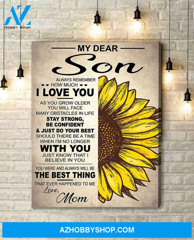 Canvas Gift For Son - Hanging Art For Bedroom