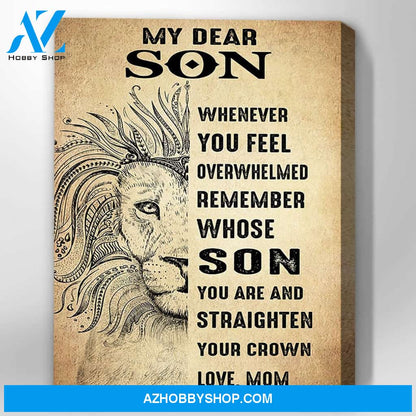 Canvas Gift For Son - Hanging Art For Bedroom
