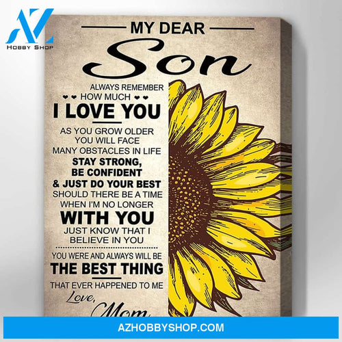 Canvas Gift For Son - Hanging Art For Bedroom