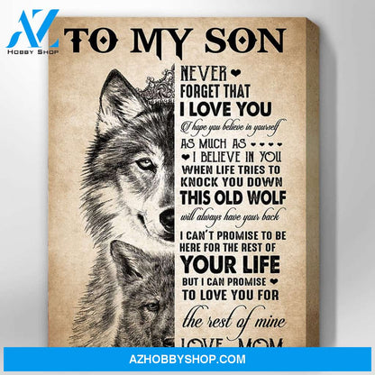 Canvas Gift For Son - Hanging Art For Bedroom