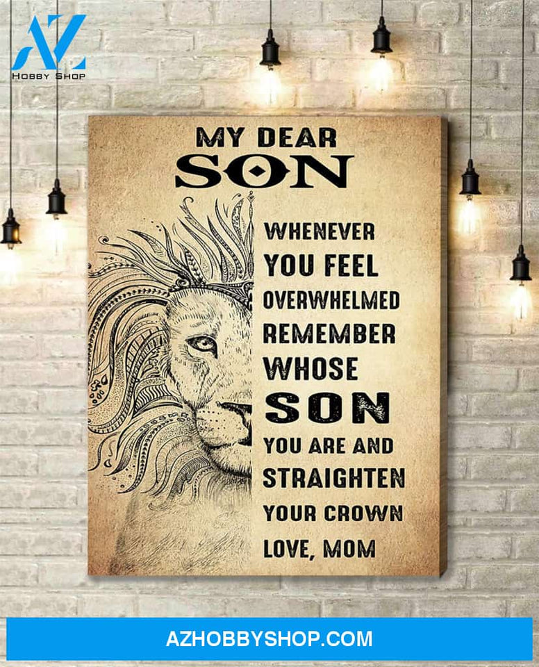 Canvas Gift For Son - Hanging Art For Bedroom