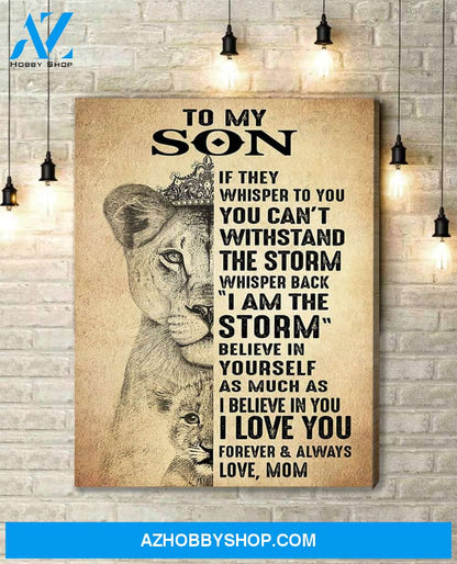 Canvas Gift For Son - Hanging Art For Bedroom