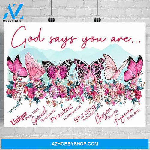 Canvas God Says You Are Butterfly Cl200803