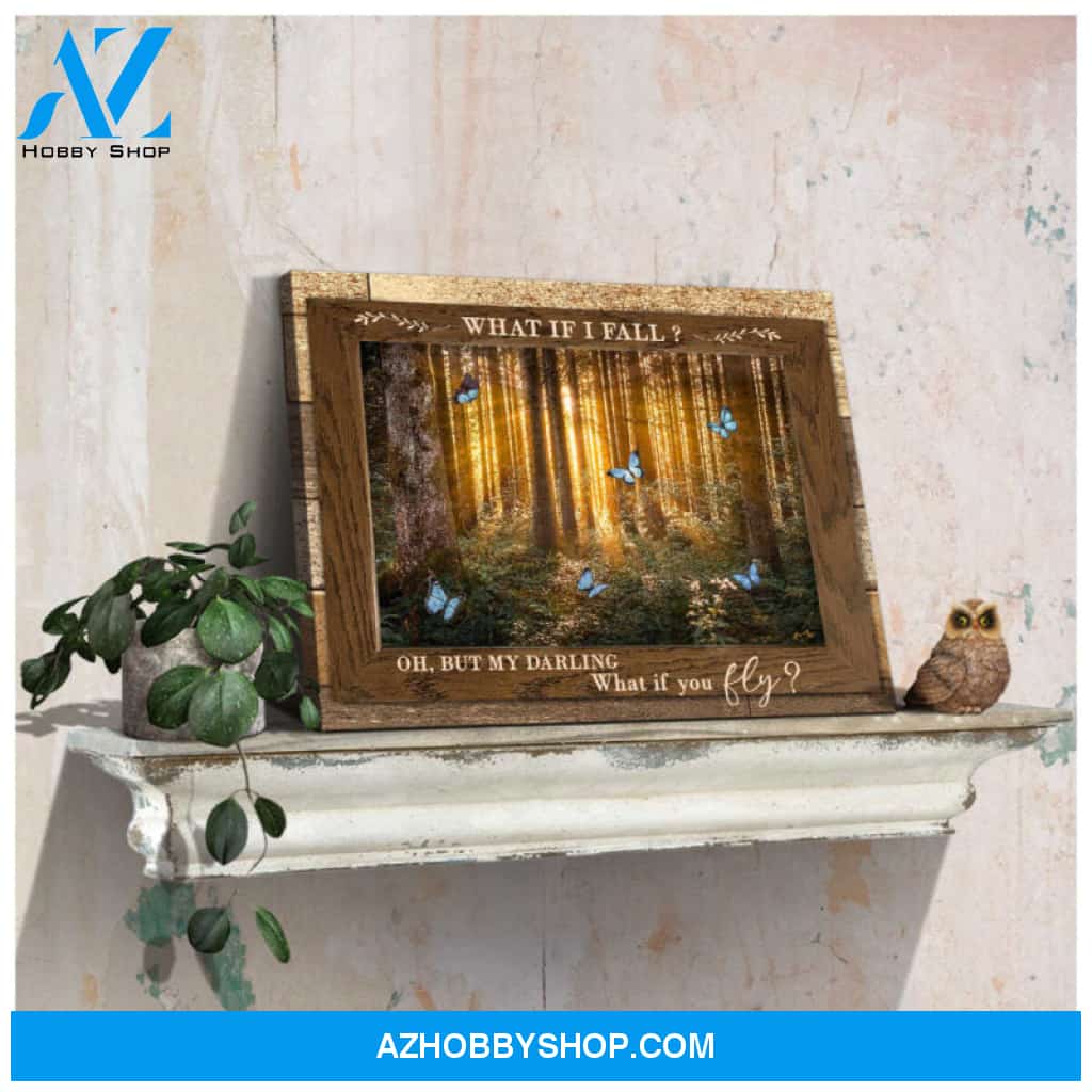 Canvas Prints Gorgeous In the Forest What if I fall Wall Art Decor