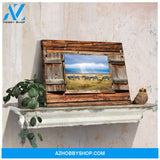 Canvas Wall Decor Barn Wood Window Plains Zebra Ohcanvas