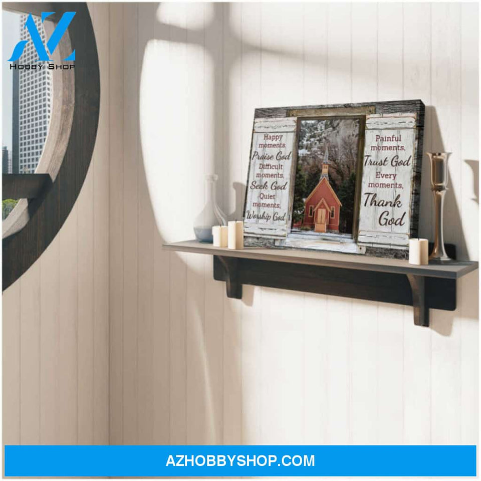 Canvas Wall Decor Farmhouse Window Gorgeous Church Ohcanvas