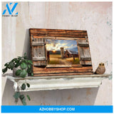 Canvas Wall Decor Farmhouse Window Gorgeous Sunrise on the farm Ohcanvas