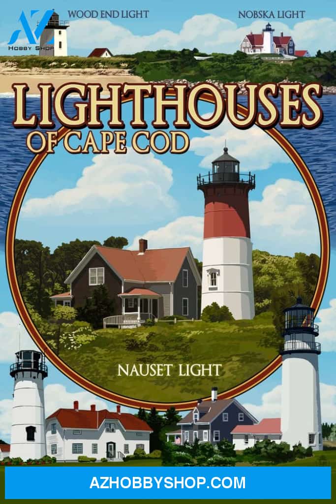 Cape Cod Massachusetts Lighthouses Montage