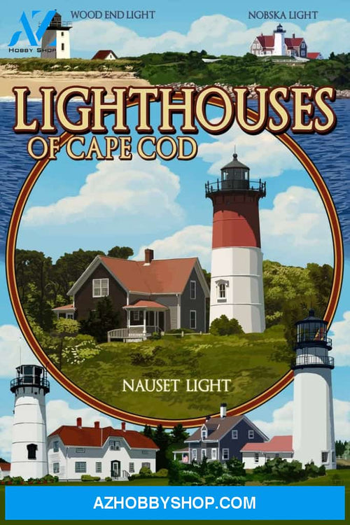 Cape Cod Massachusetts Lighthouses Montage