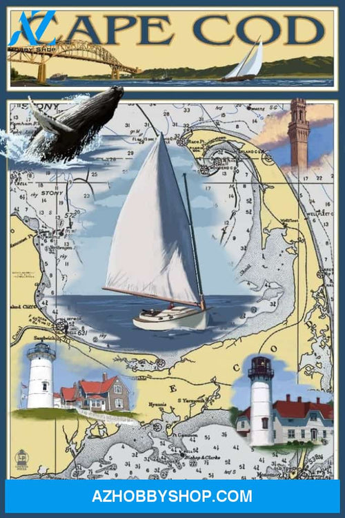 Cape Cod Massachusetts Nautical Chart