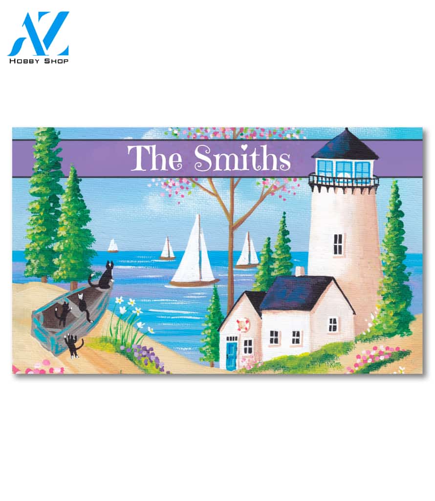 Captain and Crew Personalized Doormat - 18" x 30"