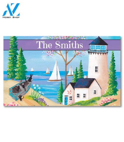 Captain and Crew Personalized Doormat - 18" x 30"