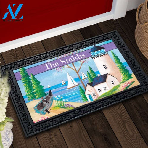 Captain and Crew Personalized Doormat - 18" x 30"
