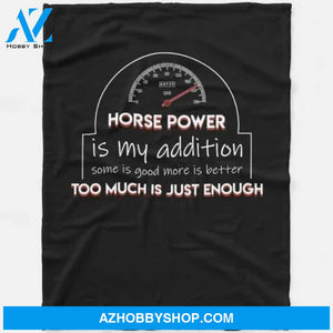 Car Racing Horsepower Addiction Good Much Blanket