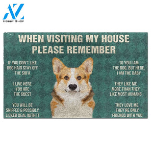 Cardigan Welsh Corgi's Rules Doormat