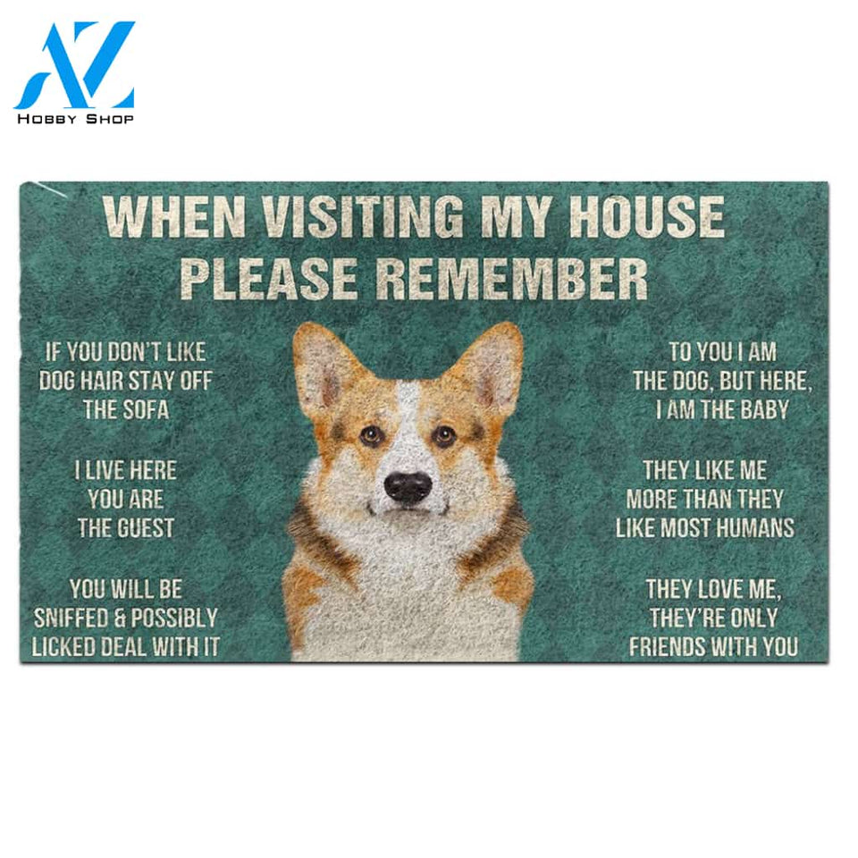 Cardigan Welsh Corgi's Rules Doormat