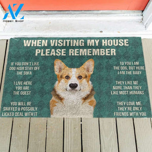 Cardigan Welsh Corgi's Rules Doormat
