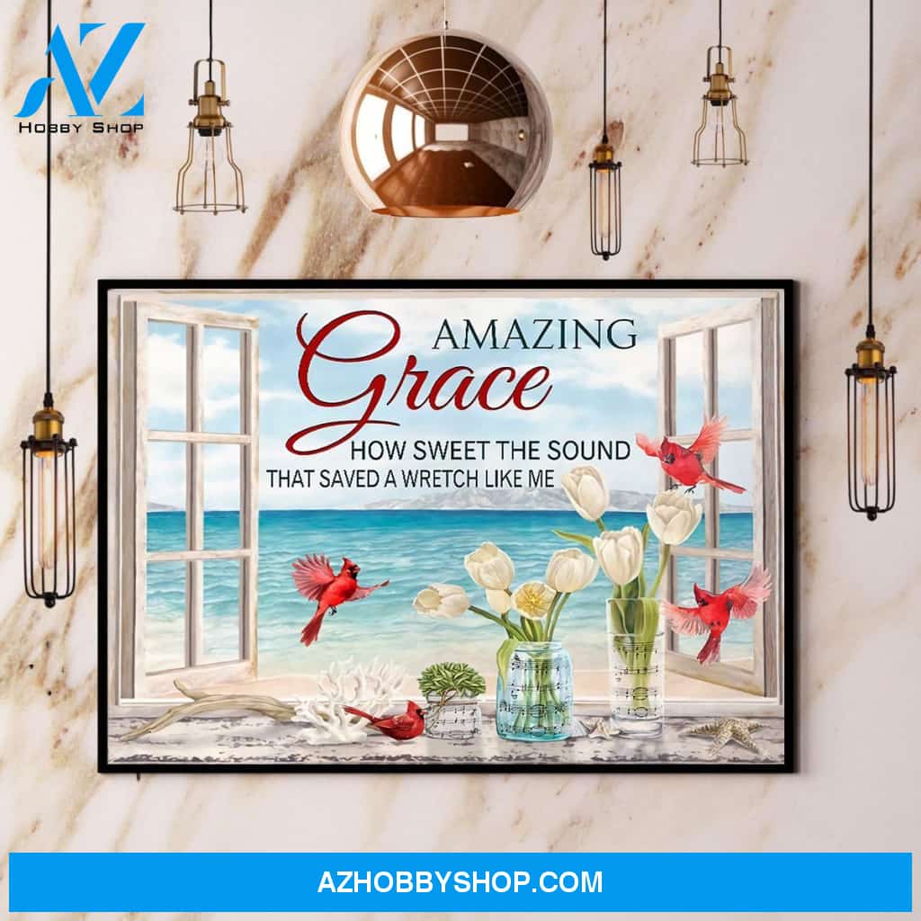 Cardinal Amazing Grace How Sweet The Sound That Saved A Wretch Like Me Canvas And Poster, Wall Decor Visual Art
