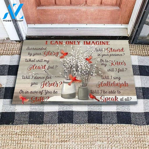 Cardinal Bird Memorial Doormat Rug Housewarming Gift Family Welcome Doormat Gift for Friend Family Birthday Gift Home Decor Warm House Gift Welcome Mat