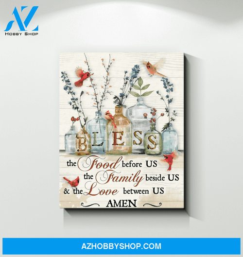 Cardinal Bless Canvas Wall Art Unique Gifts