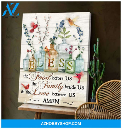 Cardinal Bless Canvas Wall Art Unique Gifts