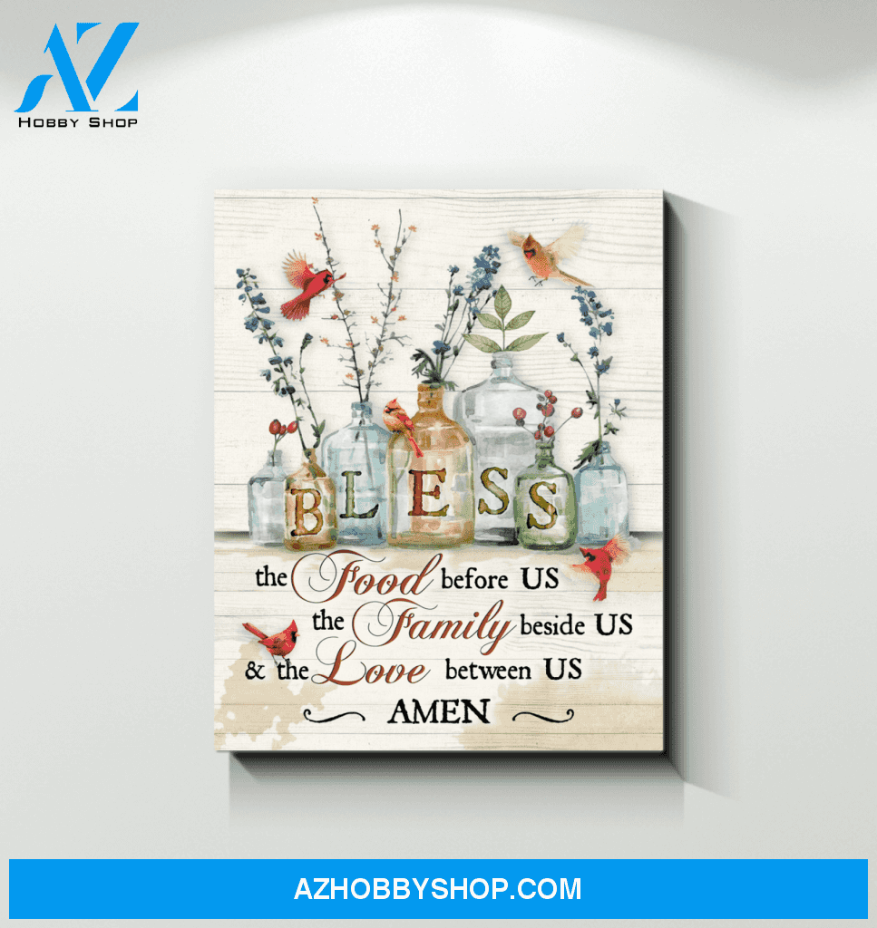 Cardinal Bless Canvas Wall Art Unique Gifts