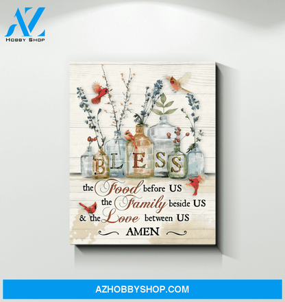 Cardinal Bless Canvas Wall Art Unique Gifts