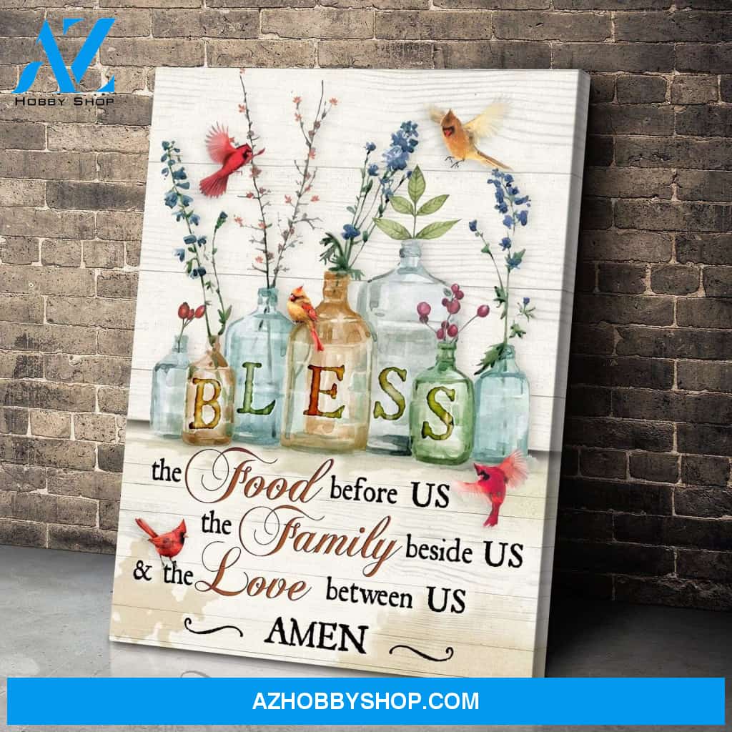 Cardinal Bless Canvas Wall Art Unique Gifts