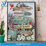 Cardinal Bless This Farm Oh Lord We Pray Keep It Safe Both Night And Day Canvas And Poster, Wall Decor Visual Art