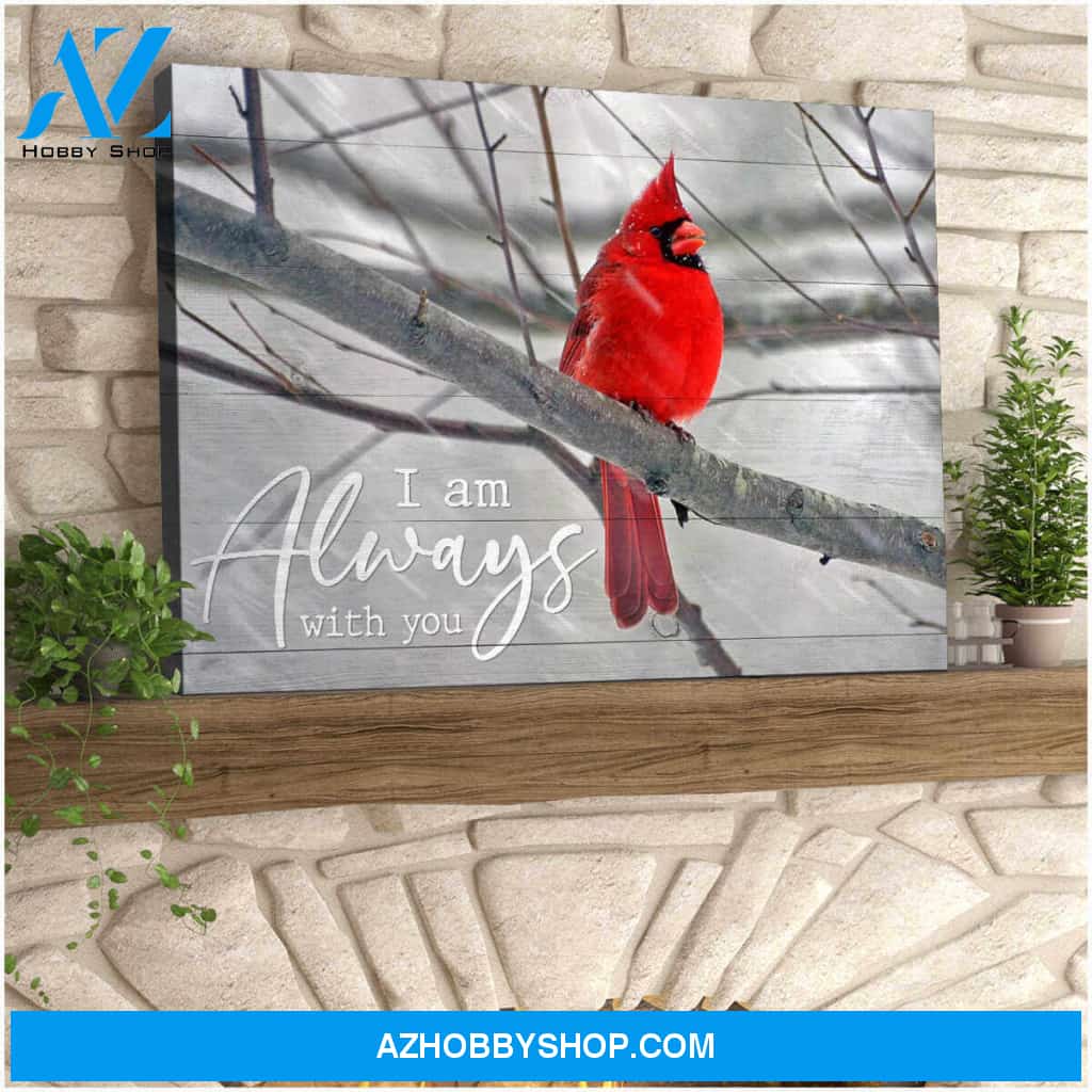 Cardinal Canvas always with you Wall Art Decor