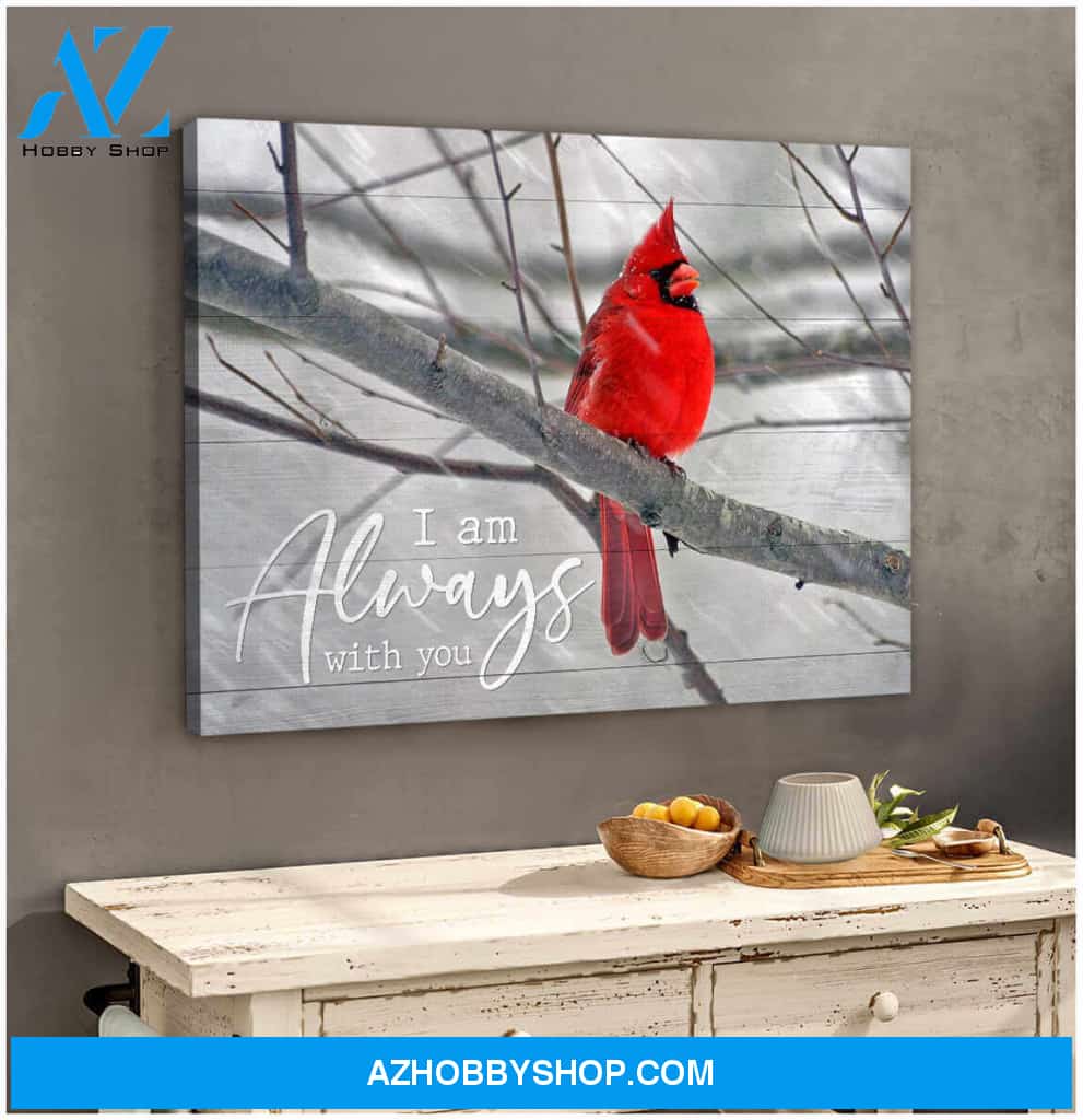 Cardinal Canvas always with you Wall Art Decor