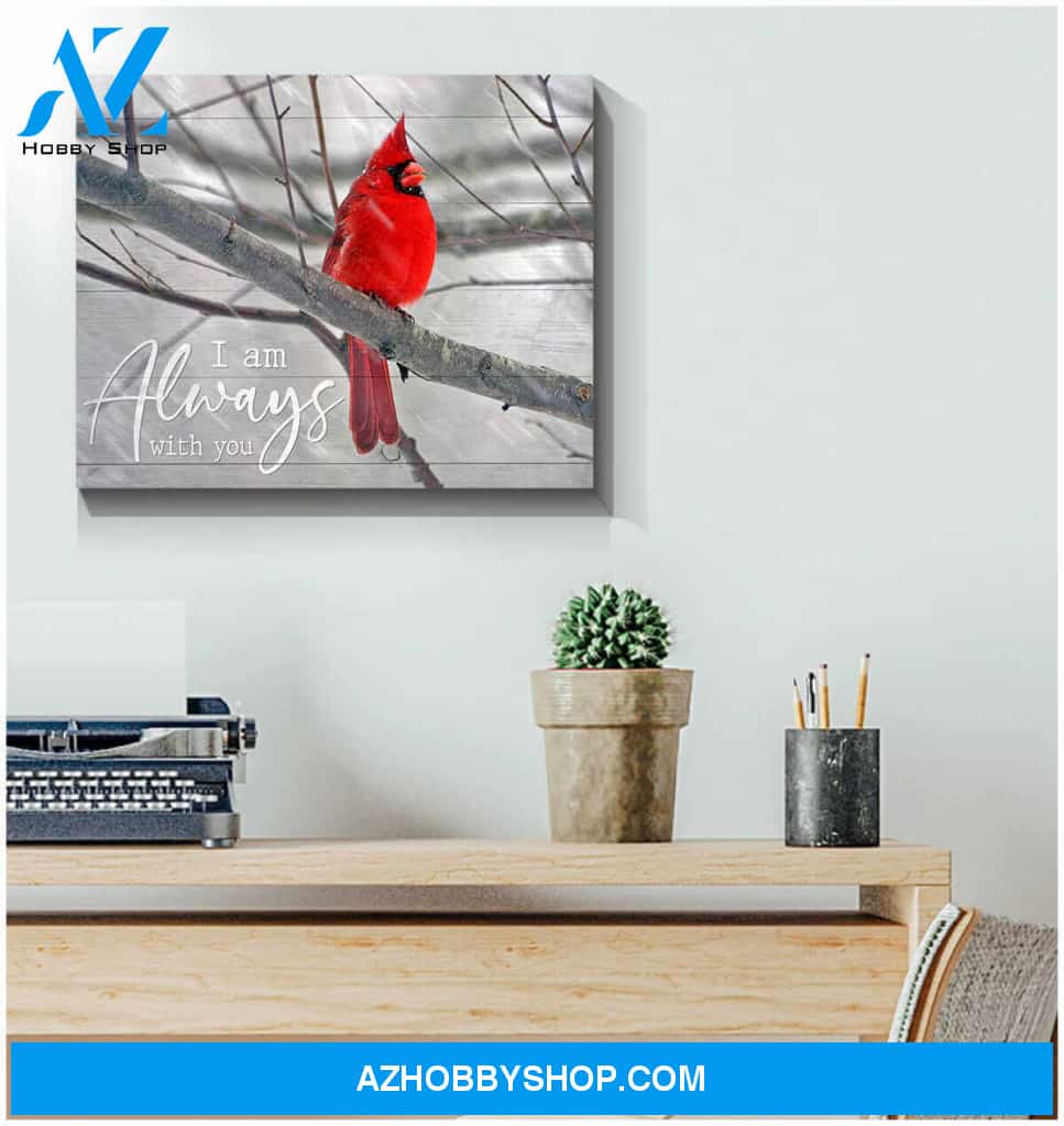 Cardinal Canvas always with you Wall Art Decor
