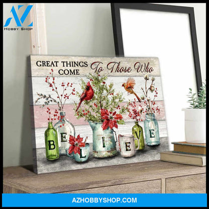 Cardinal Canvas Great Things Wall Art Decor