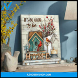 Cardinal Canvas - Hanging Art Above Sofa