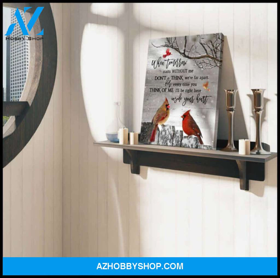 Cardinal Canvas - Hanging Art For Kitchen