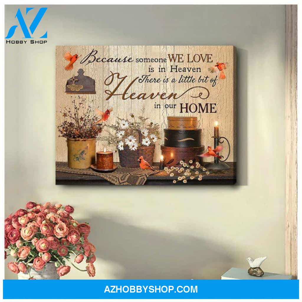 Cardinal Canvas - Hanging Art For Living Room