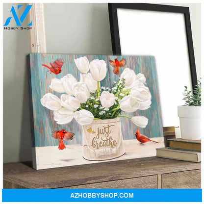 Cardinal Canvas - Hanging Art For Living Room