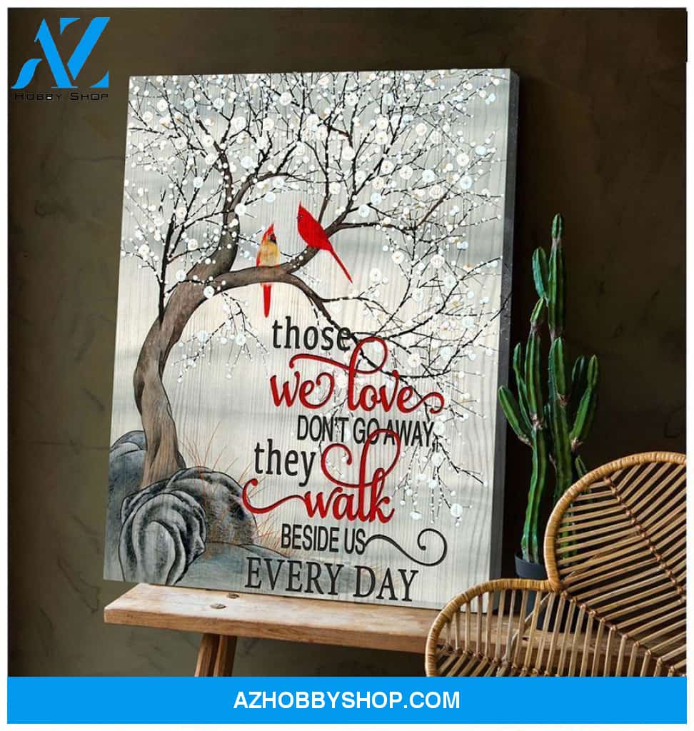 Cardinal Canvas - Hanging Art For Living Room